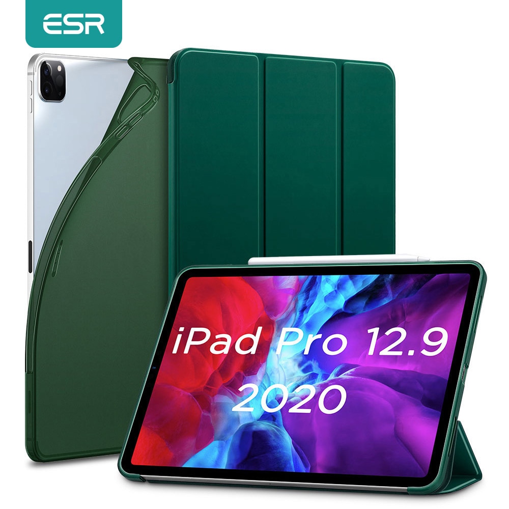 IPad Pro 12.9 ̽ 2020  ESR iPad Pro 2020  Ʈ TPU Ŀ 11 ġ 12.9 ̽ ڵ ڱ Ʈ ̽ ޸ Ŀ Funda